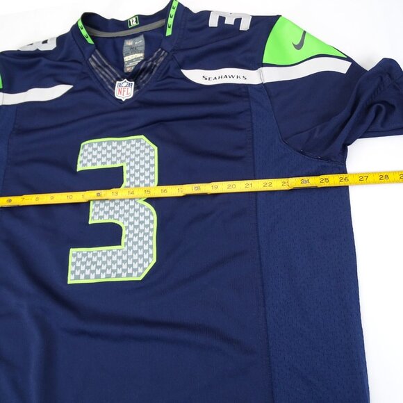 Mens Seattle Seahawks Russell Wilson #3 Nike Game Player Jersey College XL - Picture 6 of 7
